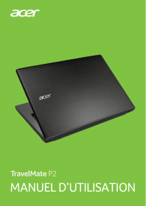 Mode d’emploi Acer TravelMate P249-G2-MG Ordinateur portable