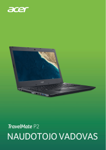 Vadovas Acer TravelMate P249-G3-MG Nešiojamasis kompiuteris