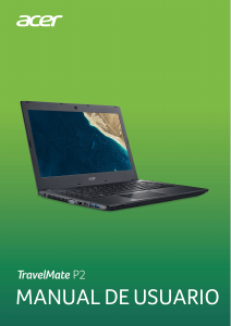 Manual de uso Acer TravelMate P249-G3-MG Portátil