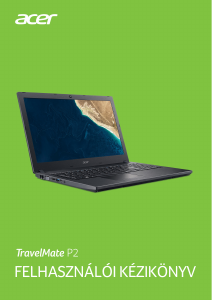 Használati útmutató Acer TravelMate P2510-G2-MG Laptop