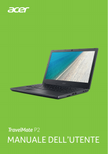 Manuale Acer TravelMate P2510-MG Notebook