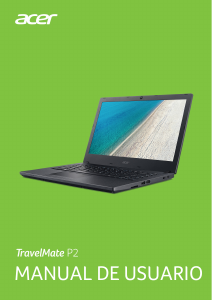 Manual de uso Acer TravelMate P2510-MG Portátil