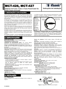 Manual Visonic MCT-426 Detector de fumo