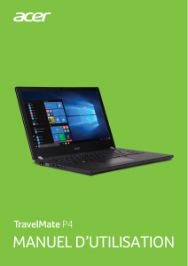 Mode d’emploi Acer TravelMate P449-G2-MG Ordinateur portable