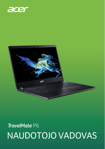 Vadovas Acer TravelMate P614-51G-G2 Nešiojamasis kompiuteris