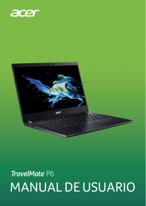 Manual de uso Acer TravelMate P614-51TG-G2 Portátil