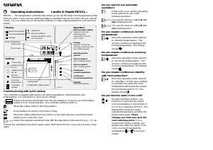 Manual Siemens Landis and Staefa REV11 Thermostat