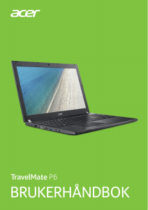 Bruksanvisning Acer TravelMate P658-G3-M Laptop