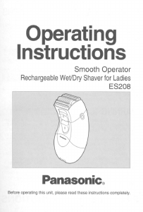 Mode d’emploi Panasonic ES208 Rasoir électrique