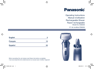 Handleiding Panasonic ES8228 Scheerapparaat