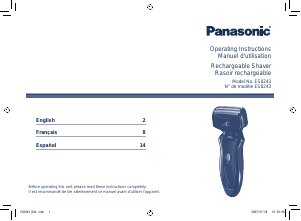 Manual de uso Panasonic ES8243 Afeitadora