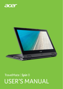 Handleiding Acer TravelMate Spin B118-RN Laptop