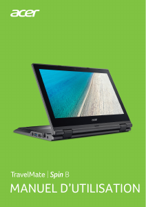 Mode d’emploi Acer TravelMate Spin B118-RN Ordinateur portable