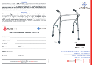 Manuale Mopedia RP731 Deambulatore