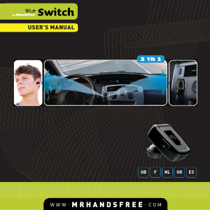 Handleiding Mr Handsfree Blue Switch Carkit