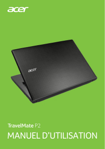 Mode d’emploi Acer TravelMate TX40-G1 Ordinateur portable