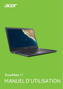 Mode d’emploi Acer TravelMate TX520-G2-MG Ordinateur portable