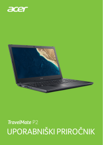 Priročnik Acer TravelMate TX520-G2-MG Prenosni računalnik