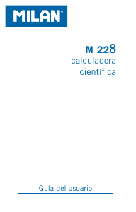 Manuál Milan M 228 Kalkulačka