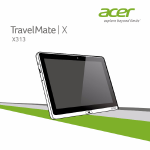 Kullanım kılavuzu Acer TravelMate X313-E Dizüstü bilgisayar