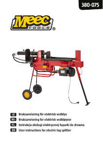 Bruksanvisning Meec Tools 380-075 Vedklyv