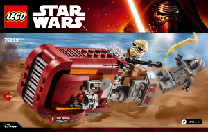 Manual de uso Lego set 75099 Star Wars Reys speeder