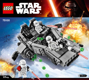 Handleiding Lego set 75100 Star Wars First order snowspeeder