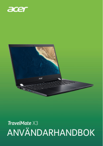 Bruksanvisning Acer TravelMate X3410-MG Bärbar dator