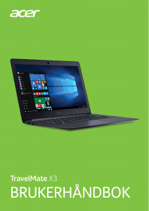 Bruksanvisning Acer TravelMate X349-G2-M Laptop