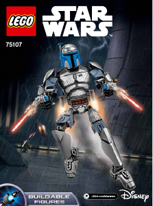 Käyttöohje Lego set 75107 Star Wars Jango Fett