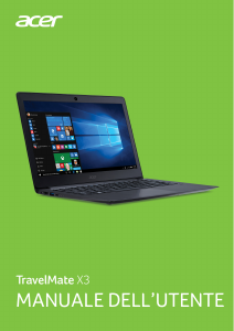 Manuale Acer TravelMate X349-M Notebook