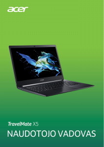 Vadovas Acer TravelMate X514-51T Nešiojamasis kompiuteris