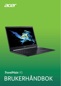 Bruksanvisning Acer TravelMate X514-51T Laptop