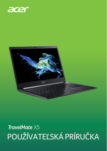 Návod Acer TravelMate X514-51T Laptop