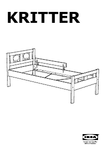 Εγχειρίδιο IKEA KRITTER Σκελετός κρεβατιού