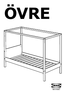 Manual de uso IKEA OVRE Estructura de cama