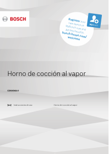 Manual de uso Bosch CDG634AB0 Horno