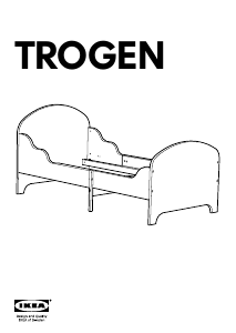 Manual IKEA TROGEN Cadru pat