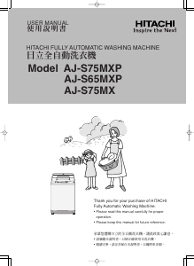 Manual Hitachi AJ-S65MXP Washing Machine