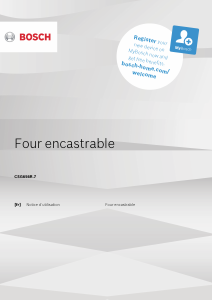 Mode d’emploi Bosch CSG656RB7 Four