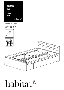 Manual Habitat Adams Bed Frame