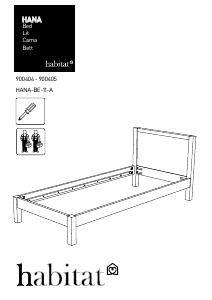 説明書 Habitat Hana ベッドフレーム