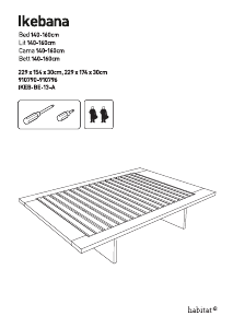 Manual Habitat Ikebana Bed Frame