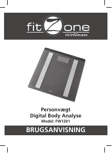 Brugsanvisning Fitzone FW1201 Personvægt