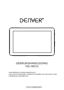 Handleiding Denver TAC-90012 Tablet