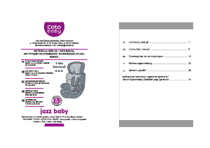 Instrukcja Coto Baby Jazz Fotelik samochodowy