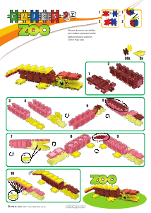 Manuale Clics set CD002 Zoo Alligatore