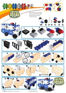 Bruksanvisning Clics set BC001 Hero Squad Polisfordon