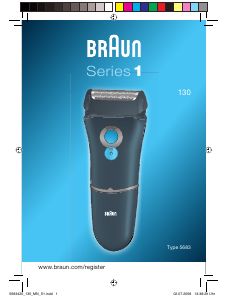 Manual de uso Braun 130 Series 1 Afeitadora