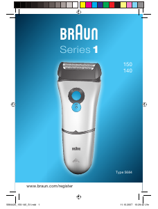 Manual de uso Braun 140 Series 1 Afeitadora